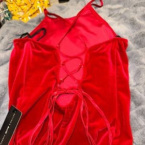 Red Velvet Dress